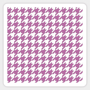 Houndstooth design in bodacious and white Sticker